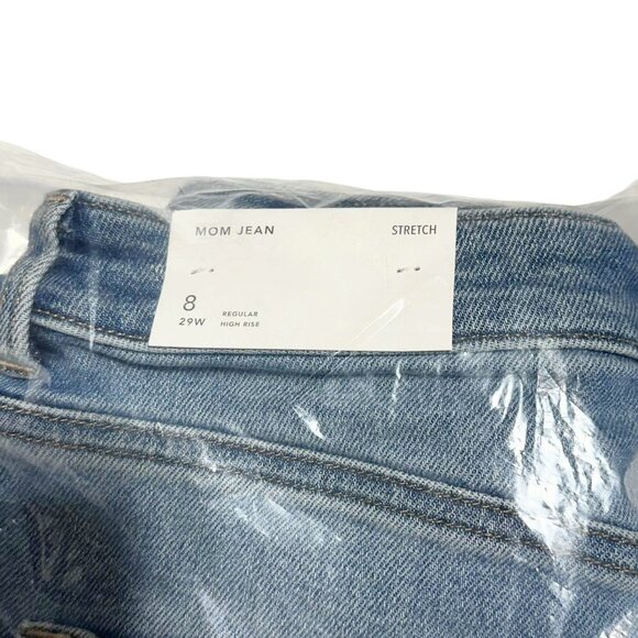 NEW American Eagle Women's AE Ripped Mom Jean Cool Classic - Picture 7 of 9